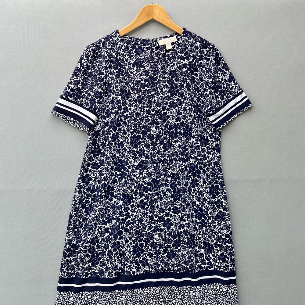 Michael Kors Floral Navy Dress (Used For A Giveaway) - Picture 2 of 6